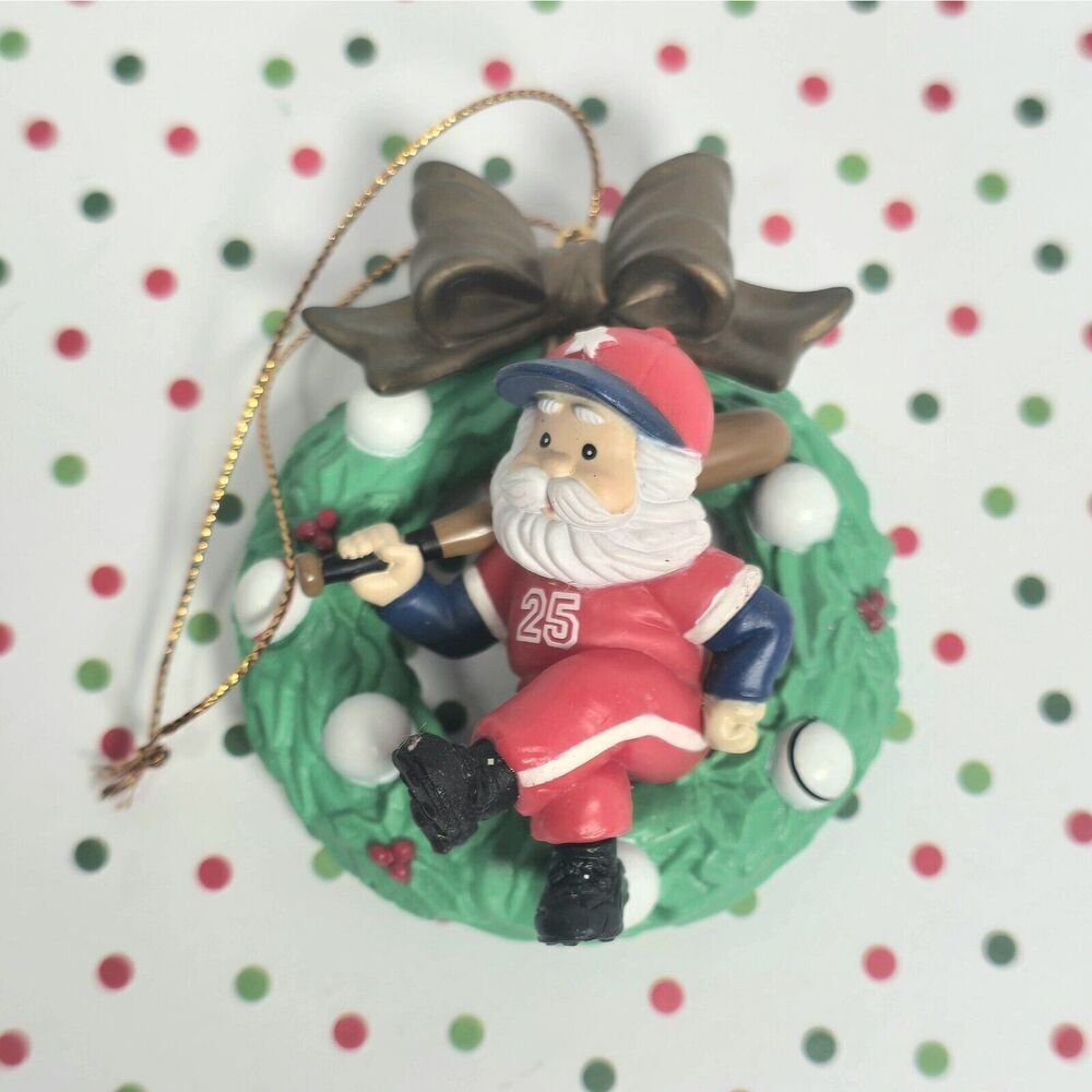 Mistletoe Magic Collection Christmas Ornament 201502 Baseball Santa‎